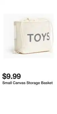 H&M Small Canvas Storage Basket offer