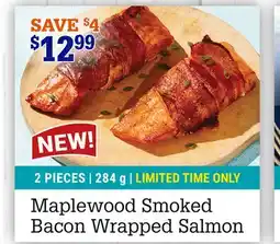 M & M Food Market Maplewood Smoked Bacon Wrapped Salmon offer