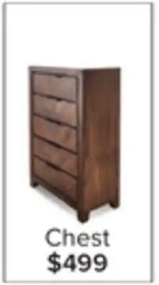 Leon's Nathan 5 Drawer Chest - Brown offer