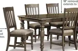 Leon's Bilboa 7-Piece Extendable Dining Set - Roasted Oak offer