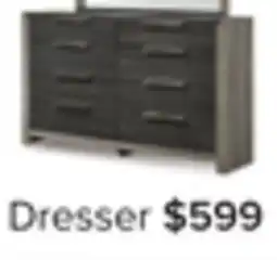 Leon's Andra 8 Drawer Dresser - Grey, Black offer