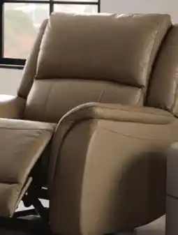 Leon's Maxton Leather Power Recliner - Taupe offer