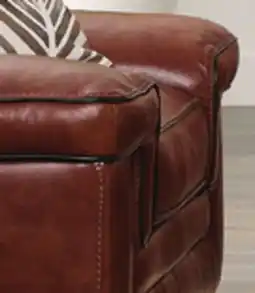Leon's Stampede Leather Chair - Cognac offer