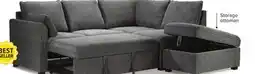 Leon's Portland 3-Piece Sectional with Left-Facing Pop-Up Bed - Grey offer