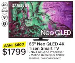 Leon's Samsung 65 Neo QLED 4K Tizen Smart TV QN85D - QN65QN85DBFXZC offer