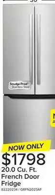 Leon's Frigidaire Gallery Smudge-Proof Stainless Steel French Door Refrigerator (20 Cu. Ft.) - GRFN2023AF offer