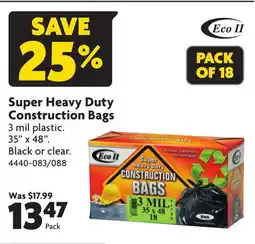 Home Hardware Super Heavy Duty Construction Bags offer