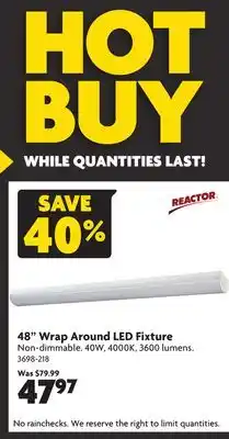 Home Hardware 48 Wrap Around LED Fixture offer