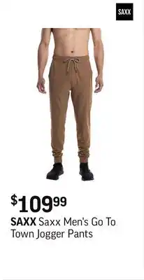 Sport Chek Saxx Men's Go To Town Jogger Pants offer