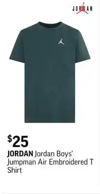 Sport Chek Jordan Boys' Jumpman Air Embroidered T Shirt offer