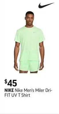 Sport Chek Nike Men's Miler Dri-FIT UV T Shirt offer