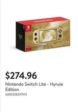 Walmart Nintendo Switch Lite - Hyrule Edition offer