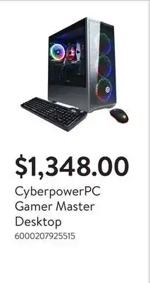 Walmart CyberpowerPC Gamer Master Desktop offer