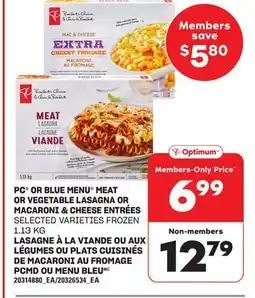 Independent City Market LASAGNE A LA VIANDE OU AUX LEGUMES OU PLATS CUISINES as MACARONI AU FROMAGE PCMD OU MENU BLED offer