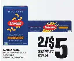Independent City Market BARILLA PASTA, 340/410 G offer