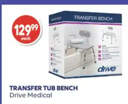 Wellwise by Shoppers Drive Medical TRANSFER TUB BENCH offer