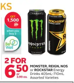 Rexall MONSTER, REIGN, NOS or ROCKSTAR Energy Drinks offer