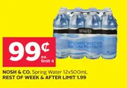 Rexall NOSH & CO. Spring Water offer