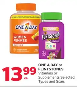 Rexall ONE A DAY or FLINTSTONES Vitamins or Supplements offer