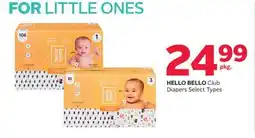 Rexall HELLO BELLO Club Diapers offer