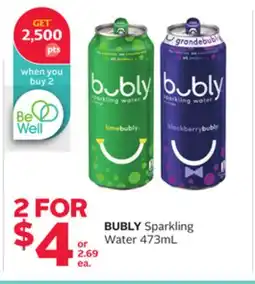 Rexall BUBLY Sparkling Water offer
