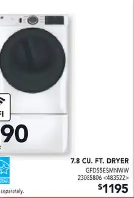 RONA 7.8 CU.FT. DRYER offer