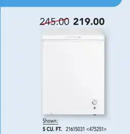 RONA MIDEA chest freezers 5 CU.FT offer