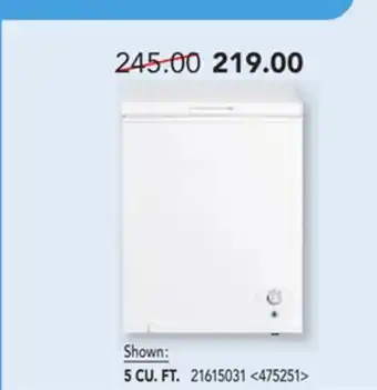 RONA MIDEA chest freezers 5 CU.FT offer