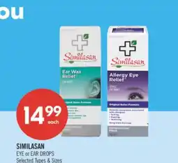 Shoppers Drug Mart SIMILASAN EYE or EAR DROPS offer