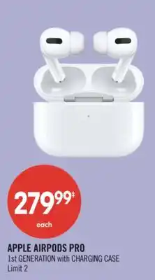 Shoppers Drug Mart APPLE AIRPODS PRO 1st GENERATION with CHARGING CASE offer
