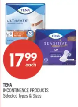 Shoppers Drug Mart TENA INCONTINENCE PRODUCTS offer