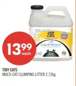 Shoppers Drug Mart PURINA TIDY CATS MULTI-CAT CLUMPING LITTER offer