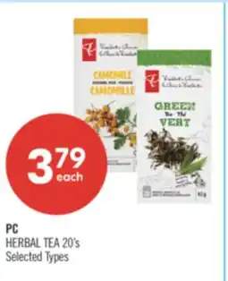 Shoppers Drug Mart PC HERBAL TEA offer