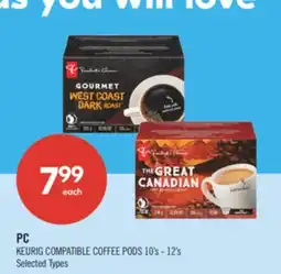 Shoppers Drug Mart PC KEURIG COMPATIBLE COFFEE PODS offer