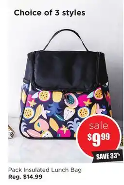 Kitchen Stuff Plus Pack Insulated Lunch Bag offer