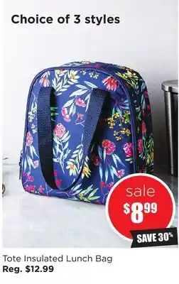Kitchen Stuff Plus Tote Insulated Lunch Bag offer