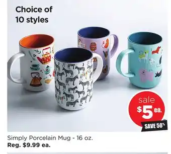 Kitchen Stuff Plus Simply Porcelain Mug offer