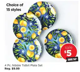 Kitchen Stuff Plus 4 Pc. Nibble Tidbit Plate Set offer