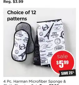 Kitchen Stuff Plus 4 Pc. Harman Microfiber Sponge & Cloth Cleaning Set offer