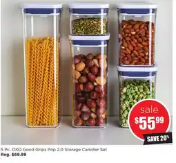 Kitchen Stuff Plus 5 Pc. OXO Good Grips Pop 2.0 Storage Canister Set offer