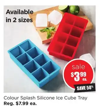Kitchen Stuff Plus Colour Splash Silicone Ice Cube Tray offer