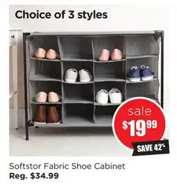 Kitchen Stuff Plus Softstor Fabric Shoe Cabinet offer