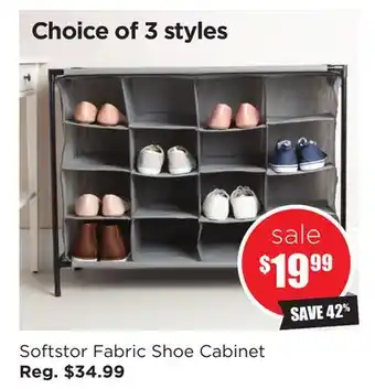 Kitchen Stuff Plus Softstor Fabric Shoe Cabinet offer