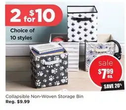 Kitchen Stuff Plus Collapsible Non-Woven Storage Bin offer