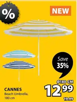JYSK CANNES Beach Umbrella offer