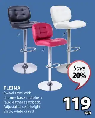 JYSK Fleina Swivel stool offer