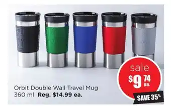 Kitchen Stuff Plus Orbit Double Wall Travel Mug offer