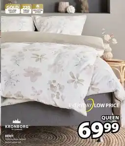 JYSK BERIT 100% cotton sateen duvet cover set offer