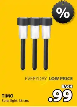 JYSK Timo Solar light offer