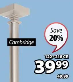 JYSK Cambridge Single Curtain Rod Kit offer